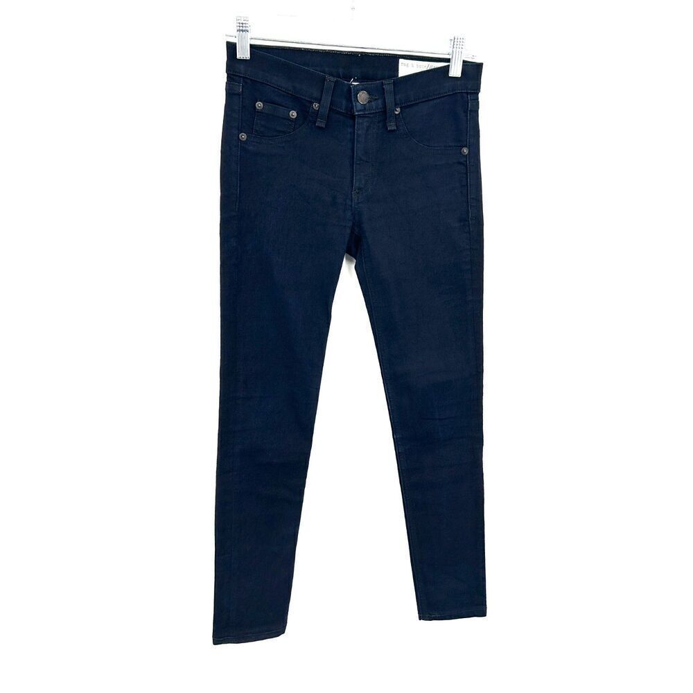 RAG & BONE *Hemmed* Women's Midnight Dark Wash Legging Jegging Skinny Jeans 24